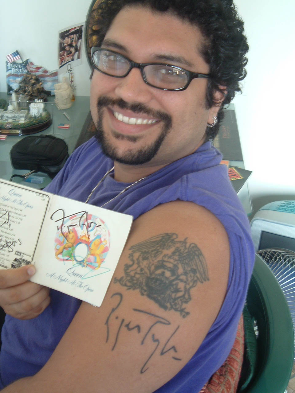 my tattoo of the signature of roger taylor