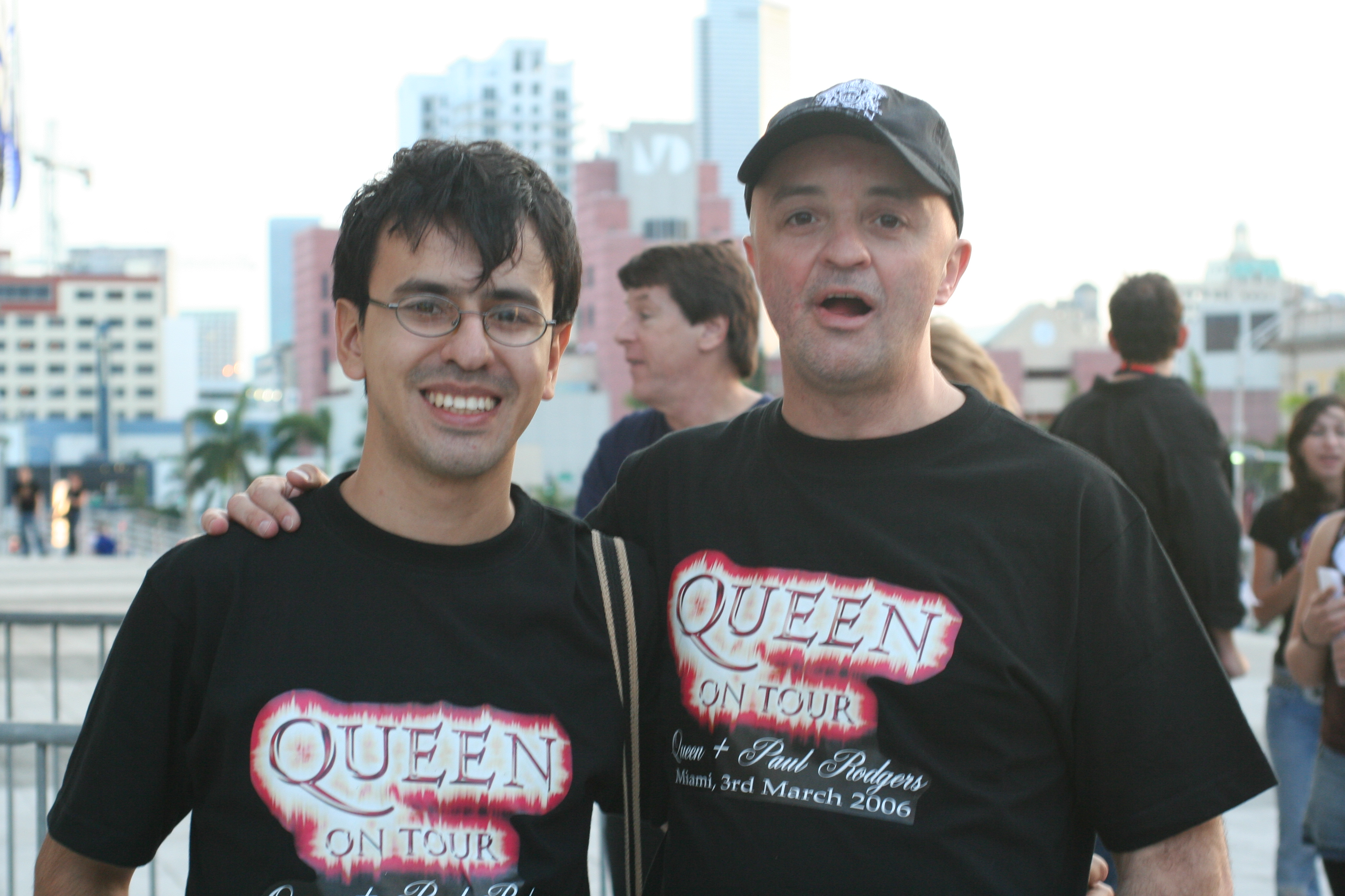 Antes del Concierto en Miami con mi tio Ruben