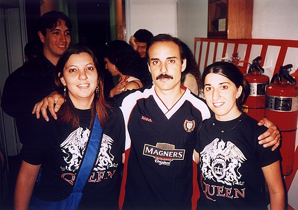 me with Pablo from "Dios salve a la reina" tribute