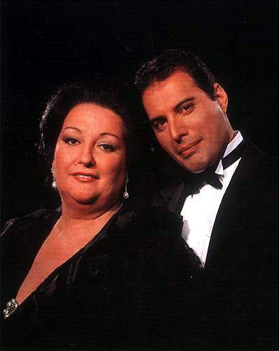 With Montserrat Caballe