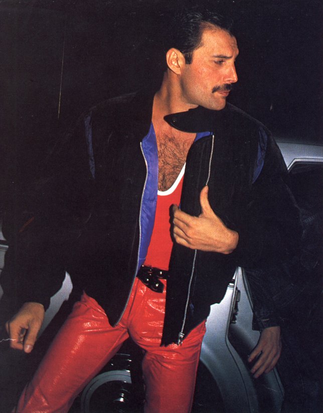 Freddie Mercury at a party