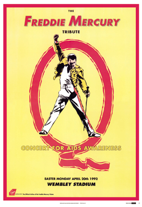 My poster - Freddie Mercury Tribute '92