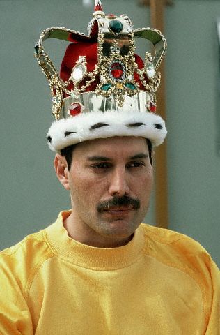Freddie with his crown