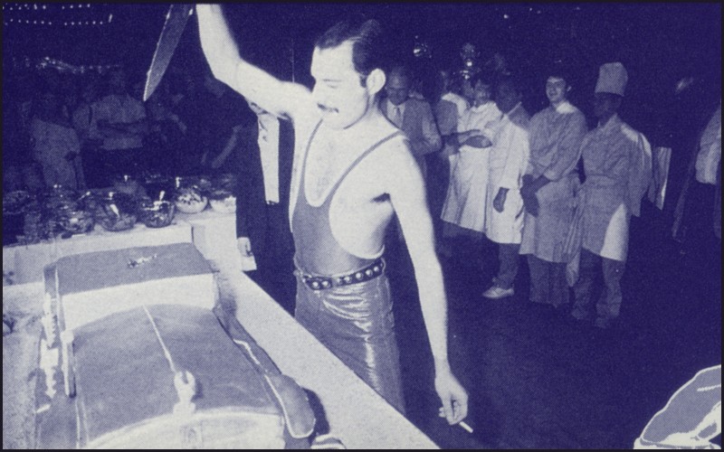 Freddie at his 38th birthday party