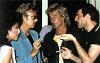 Freddie, Roger and Rod Stewart
