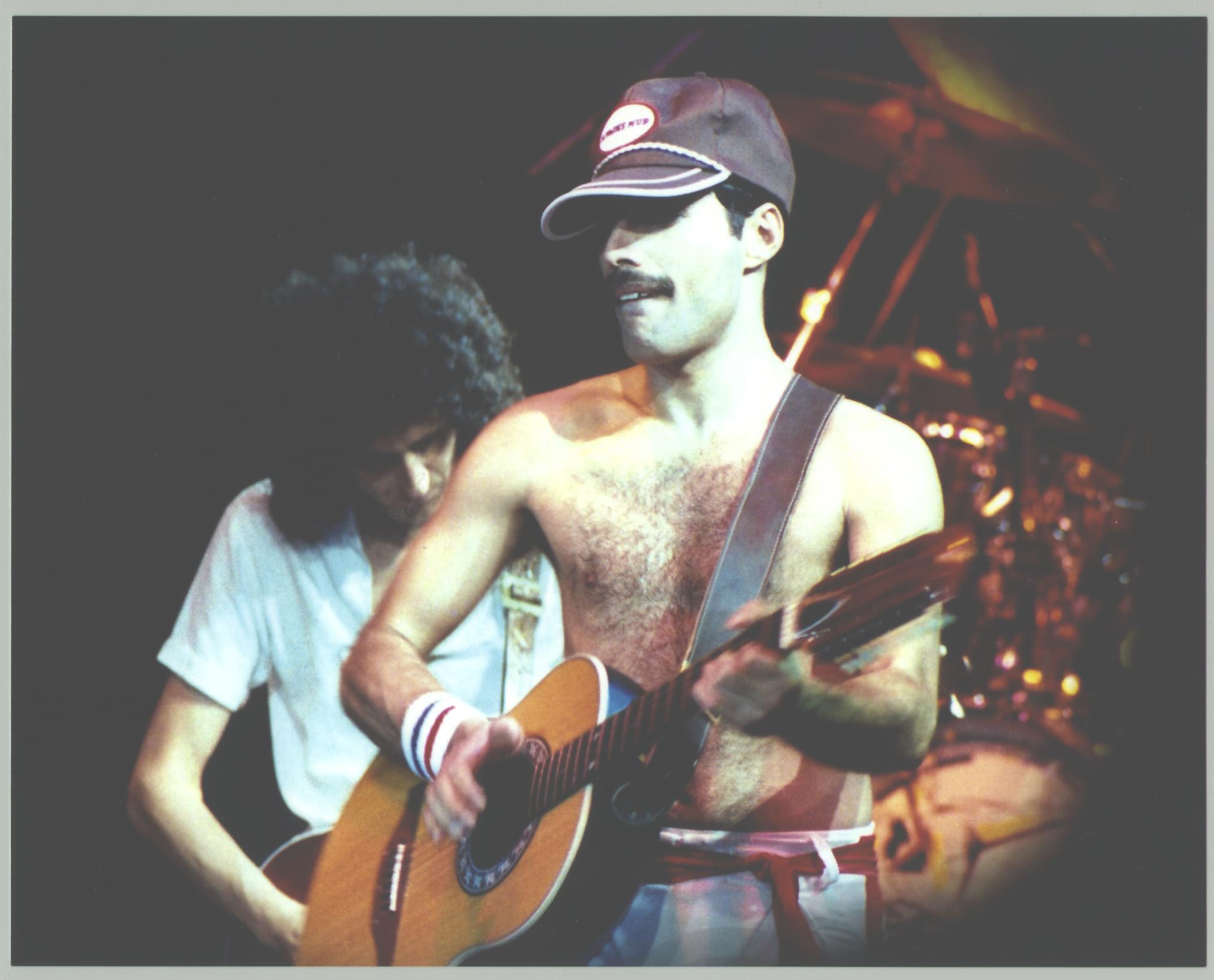 Freddie Strumming..Shirtless!