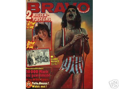 Freddie in German magazine BRAVO  18-11-1976