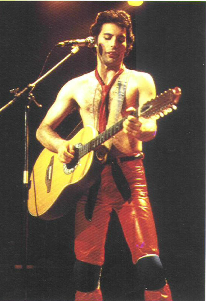 with a guitar