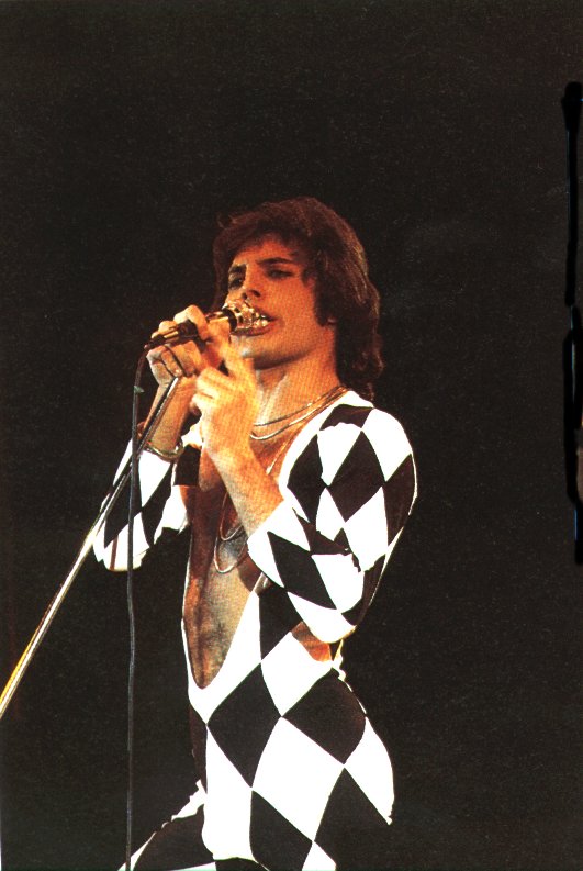 On Stage 1977 In Chequered Outfit