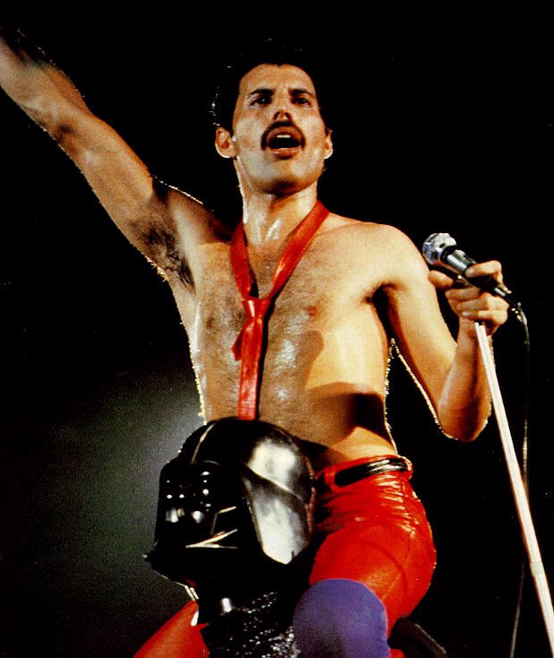 Freddie on Darth Vader's Shoulders