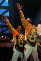 Freddie with Ross McCall in Miracle Video