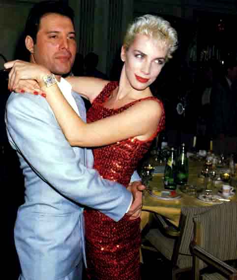 Freddie with Annie Lennox