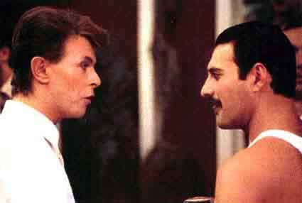 Freddie with David Bowie