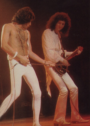 with brian during hyde park concert