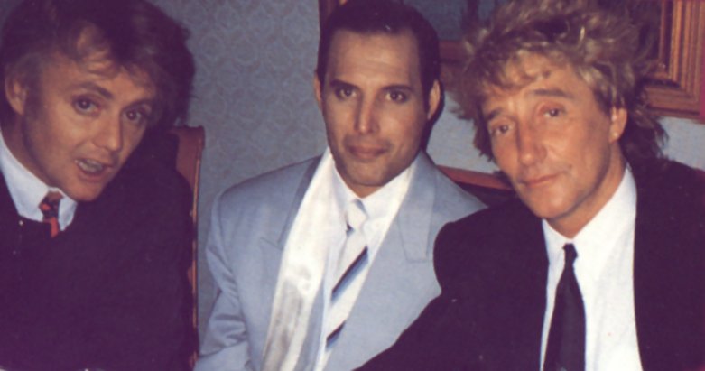 Freddie , Roger & Rod Stewart !