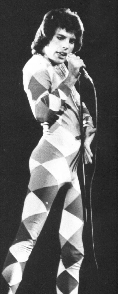 Freddie in a leotard