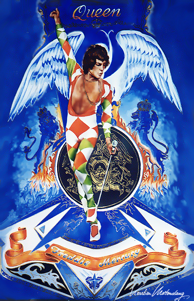 Freddie Mercury Artwork  Wings Of Power