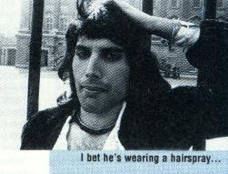 Wearing hair a spray or confused a bit??