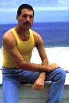 Freddie on a beach