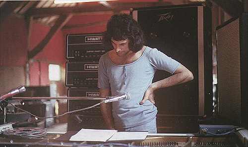 In the studio, mid-1970s