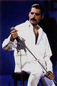 Freddie performing at Live Aid