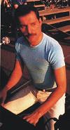 Freddie checking piano!