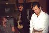 Freddie and Roger in the studio