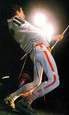 Freddie in front of a very bright light