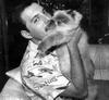 Freddie with his cat Tiffany