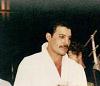 Freddie at the Radio GaGa videoshoot
