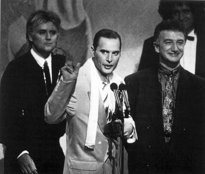 FREDDIE AT BRITS 1990