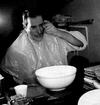 Freddie having a shave