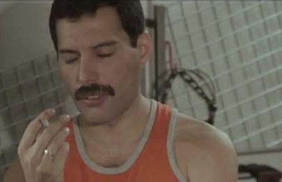 Freddie smoking
