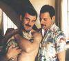 Freddie and Jim Hutton (and a cat)