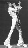 Freddie performing in 75