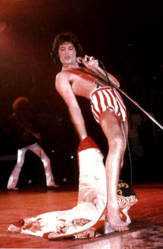 One more of Freddie in his red and white shorts
