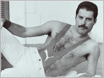 Freddie posing