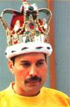 Freddie with his crown in 1986!!!