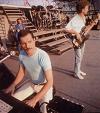 Freddie and John rehearse for a Magic Tour gig