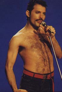Freddie without his shirt