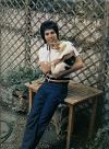 Freddie and a cat