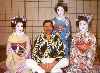 Freddie with geisha