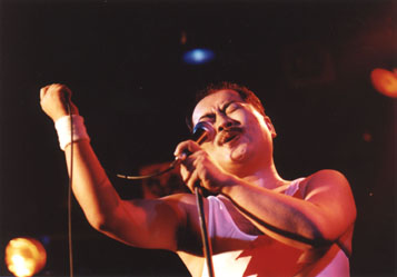 Freddie after too much sushi?  Queen cover band!