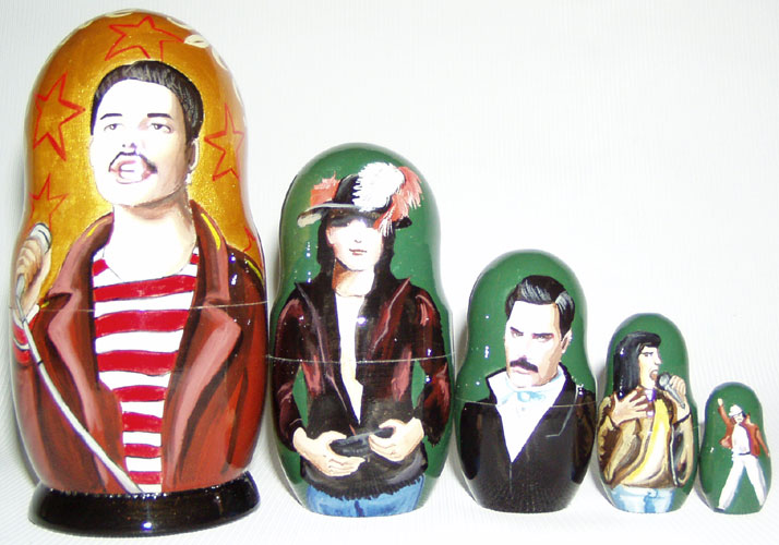 Freddie Mercury nesting dolls