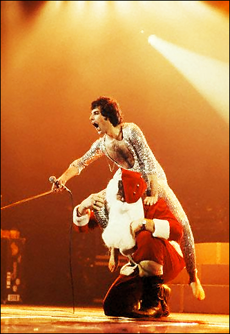 Santa and a bodysock