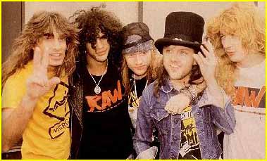 Slash, Axl, Lars and Dave and someother dude