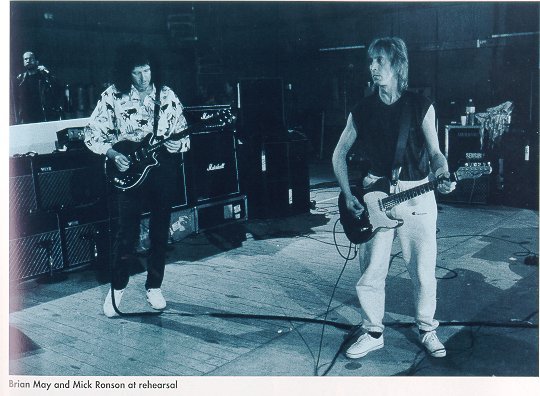 Brian May & Mick Ronson - Rehearsal