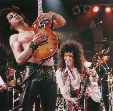 brian and slash! tie your mother down!