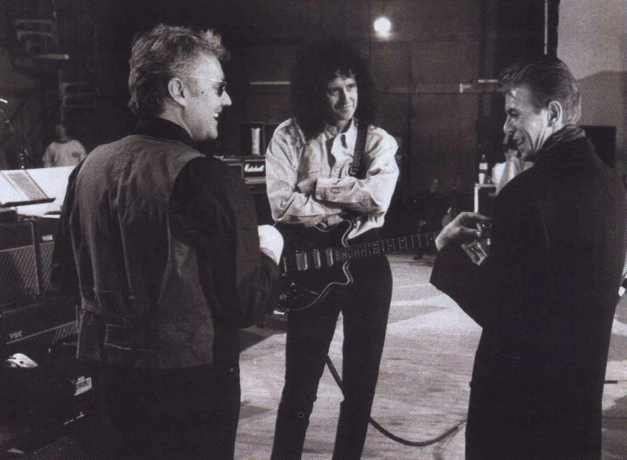 Roger, Brian and David Bowie