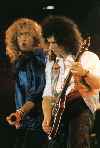 Robert Plant and Brian May.